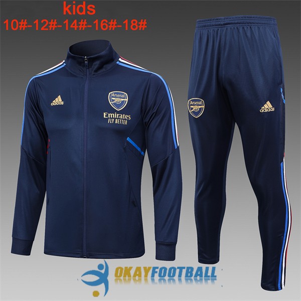 jacket arsenal kid dark blue 2023-2024