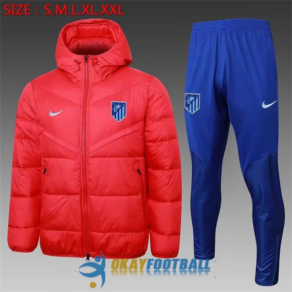 winter jacket atletico madrid red 2023-2024