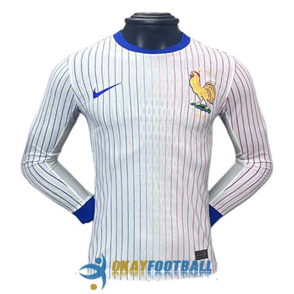 shirt away player version france long sleeve 2024-2025