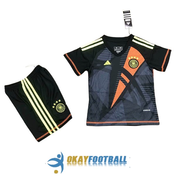 shirt black orange yellow germany kid goalkeeper Euro 2024-2025