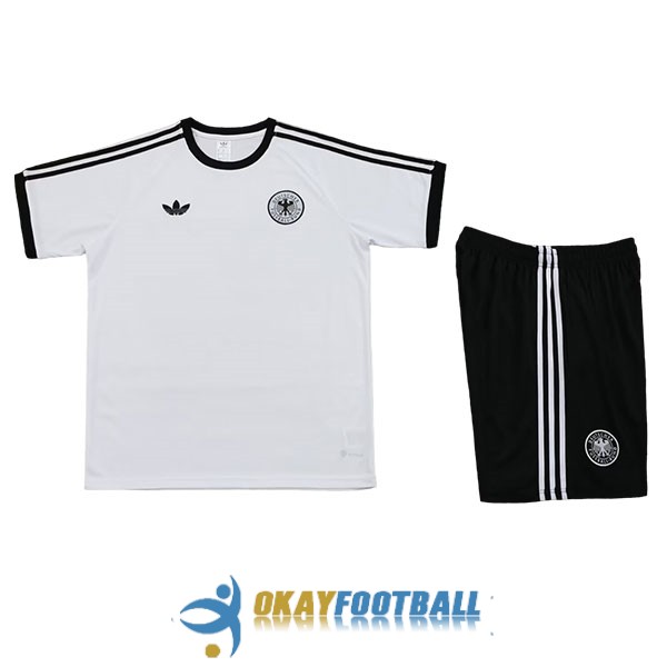 shirt germany white black training kit 2024-2025