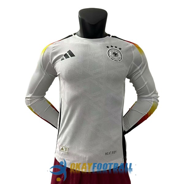 shirt home Euro player version germany long sleeve 2024-2025