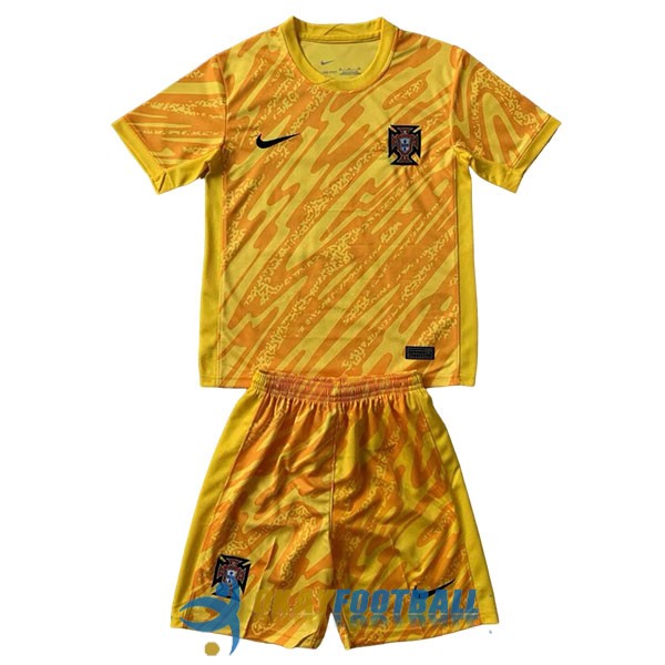 shirt yellow portugal kid goalkeeper 2024-2025